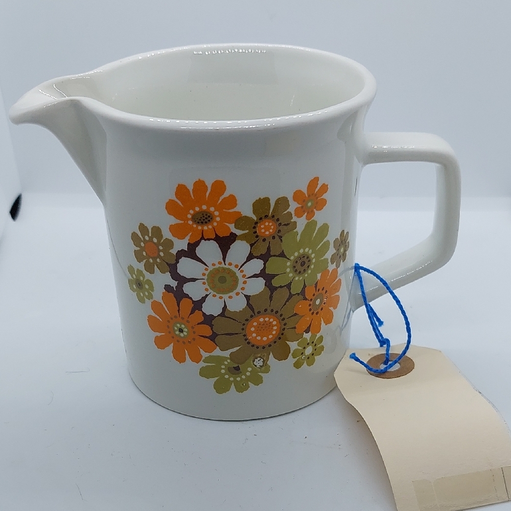 Vintage Johnson Brothers Fiesta Daisy Ceramic Creamer MCM
